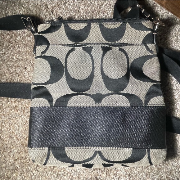 Tan and Black Coach Purse - Picture 4 of 5